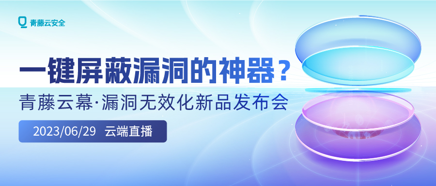 青藤云幕·漏洞无效化新产品发布会